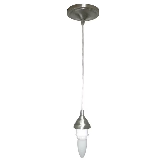 Portfolio Brushed Nickel Transitional Teardrop Mini Pendant Light with Bulb, 760333 CPL2BNK MSRP: $ 26.48 CLEARANCE! SPECIAL DI