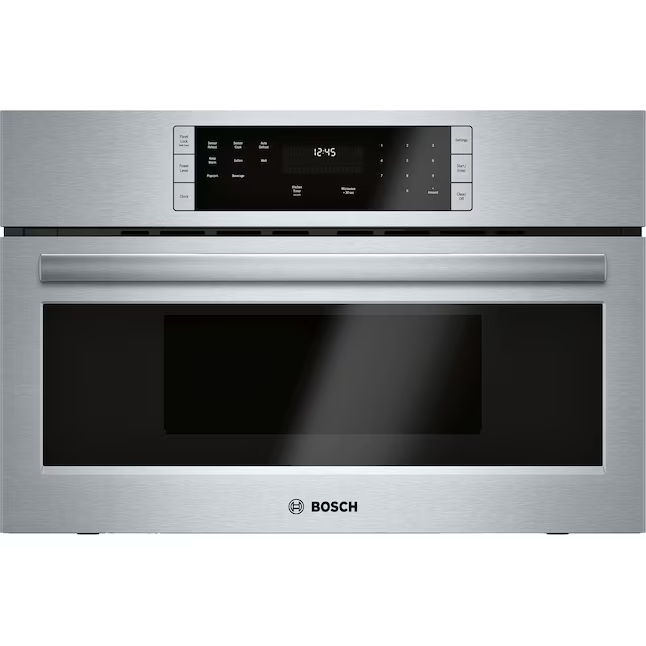 BOSCH 500 Series 1.6-cu ft 950-Watt 29.75-in Built-In Microwave with Sensor Cooking Controls (Stainless Steel)