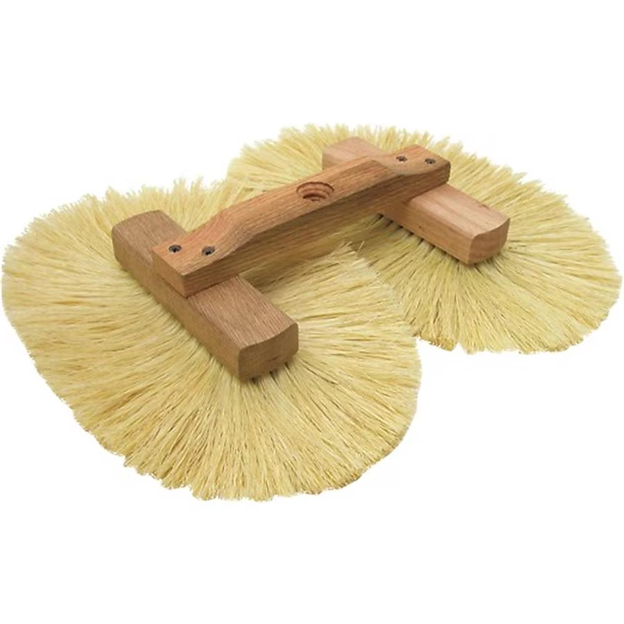 Marshalltown Drywall and Plastering Texture Brush 16-1/2-in Reusable Tampico Fibers Oval Paint Brush (Drywall Texture Brush)