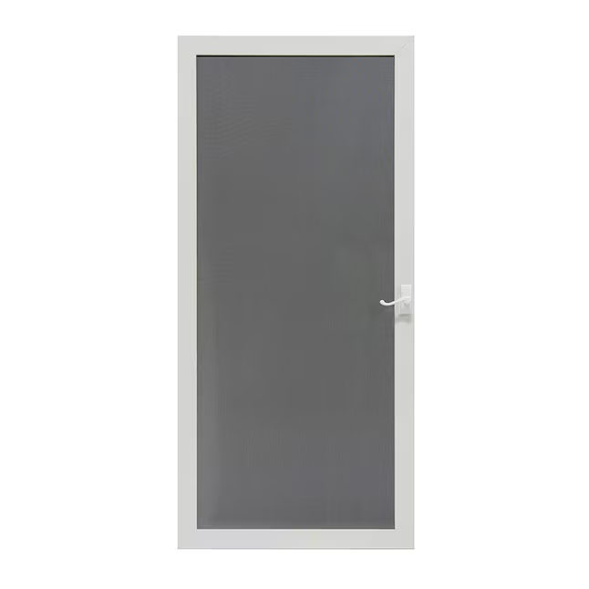 Larson Pembrook 32-in x 81-in White Aluminum Hinged Screen Door, *JR2402 #220