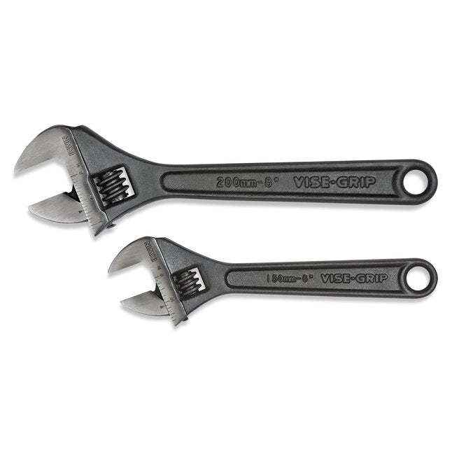 IRWIN VISE-GRIP Black Oxide Adjustable Wrench Set - #1913312