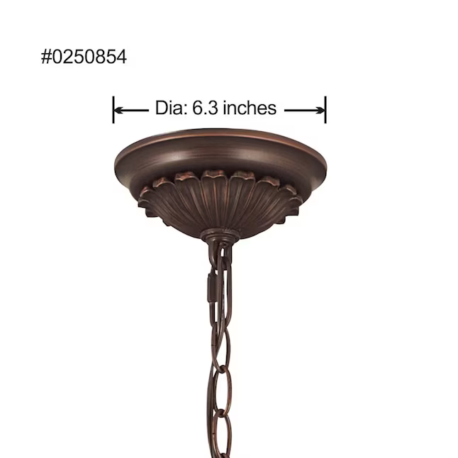Portfolio Colton Lakes 3-Light Oil-Rubbed Bronze Transitional LED Dry rated Chandelier, HII8913A-3 250854, Retail: $139.00, Final: $74.50, CLEARANCE PRICE: $14.99