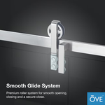 OVE Decors Sedona Satin Nickel 58-in to 60-in x 59-in Semi-frameless Sliding Bathtub Door, 923231 SEDONA-SNTD *HD2405, Retail: $879.00