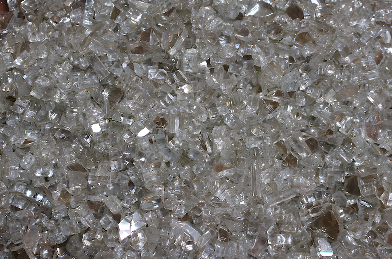 Exotic Glass 25 lbs. Clear Crystal Reflective Gas Fire Pit Fire Glass, MSRP:$74.98 SPECIAL DISCOUNT (FB010)