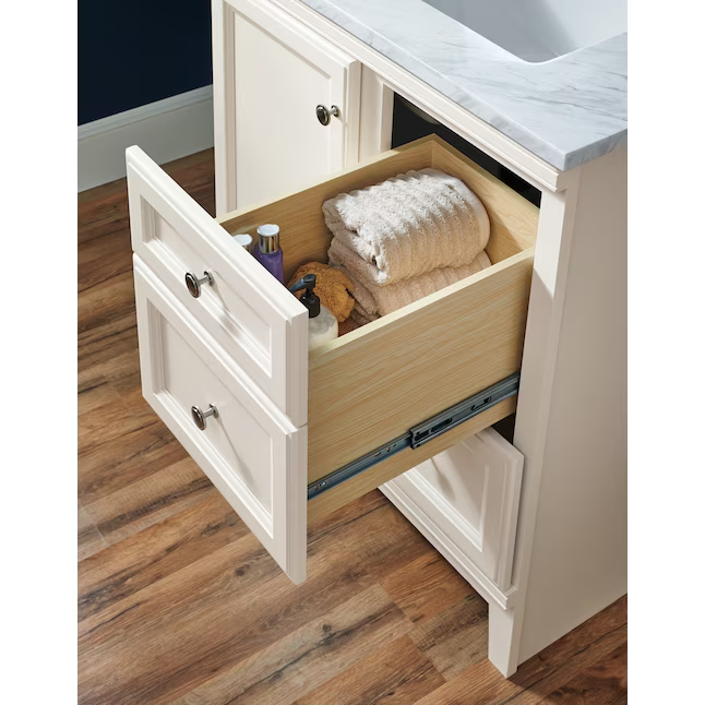 Diamond NOW Calhoun 30-in White Bathroom Vanity Base Cabinet without Top, 39D VSDB30 791573 *HD2409, Retail: $349, FINAL PRICE: $199.99 + TAX
