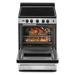 Whirlpool 24-in Glass Top 4 burners 2.96-cu ft Freestanding Electric Range (Stainless Steel), WFE500M4HS *JR2509, Retail: $1,699.00, FINAL PRICE: $849.99 + TAX