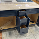 60-Inch Double Sink Blue Shaker Vanity (Sinks not Included) Final Price $599.99 + TAX