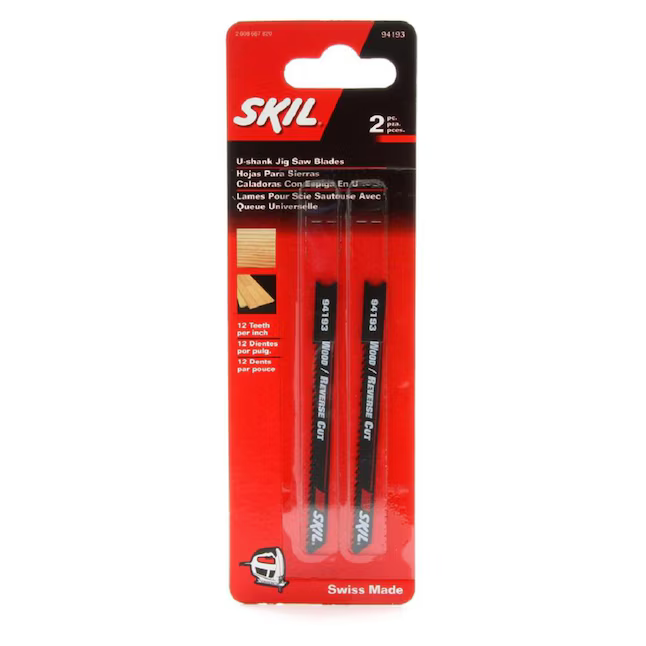SKIL 3-1/8-in 12 Tpi U-shank High-carbon Steel Blade Set (2-Pack)