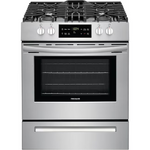 Frigidaire 30-in 4 burners 5-cu ft Freestanding Natural Gas Range (EasyCare Stainless Steel), LFGH3051VF *JR2508, Retail: $1,199.00, FINAL PRICE: $799.99 + TAX