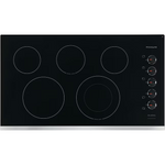 Frigidaire 36-in 5 burners Smooth Surface (Radiant) Stainless Steel Electric Cooktop, FFEC3625USC *JR2508, Retail: $1,049.00, FINAL PRICE: $599.99 + TAX