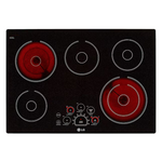 LG 30-in 5 burners Smooth Surface (Radiant) Black Electric Cooktop, LCE3010SB *JR2507, Retail: $1,299.00, FINAL PRICE: $599.99 + TAX