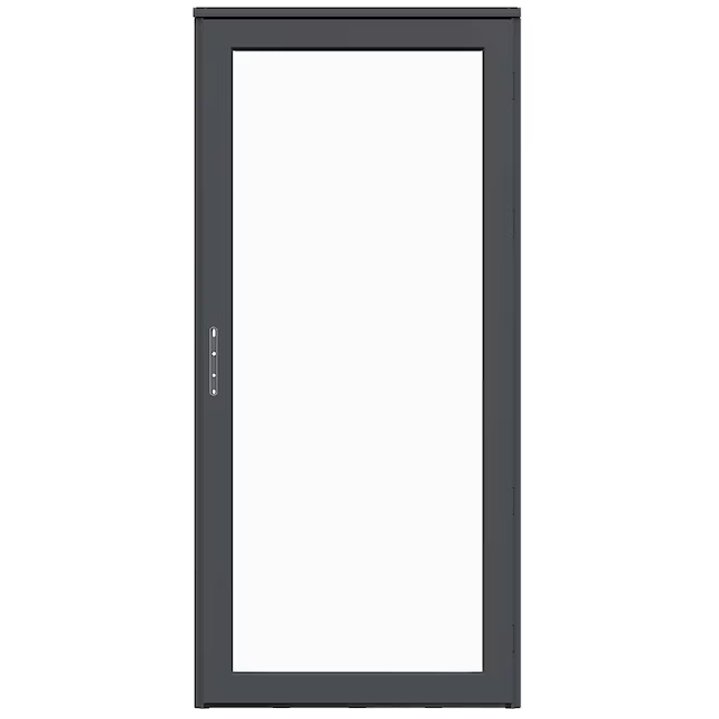 LARSON Platinum Secure Glass 36-in x 81-in Peregrine (Graphite) Aluminum Storm Door Full-view (Handle Not Included), 44904392R 2128277 *JR2408, Retail: $594, FINAL PRICE: $359.99 + TAX