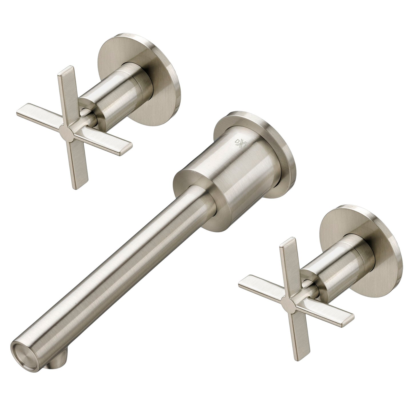 DXV Randall Wall Mount Lav Trim Cross Handle in Brushed Nickel, D35105454.144