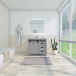 Florence 36-inch Gray Single Sink Bathroom Vanity with Carrara White Marble Top, VV336G-TV336S, Retail: $1,399.95, CLEARANCE PRICE: $599.99 + TAX