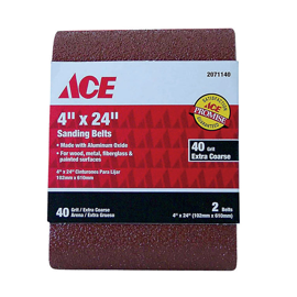 Sanding Belt 4" X 24" 40 Grit/extra Course 2 Belts 2071140 MSRP/Retail:$9.99 Special