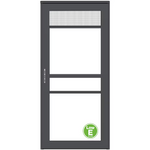 LARSON Platinum Split Fullview 36-in x 81-in Graphite Aluminum Left-hand Outswing/Right Hinge Storm Door Full-view with Retractable Screen (No handle), 45604392RE *HD2507, Retail: $665.36, FINAL PRICE: $359.99 + TAX