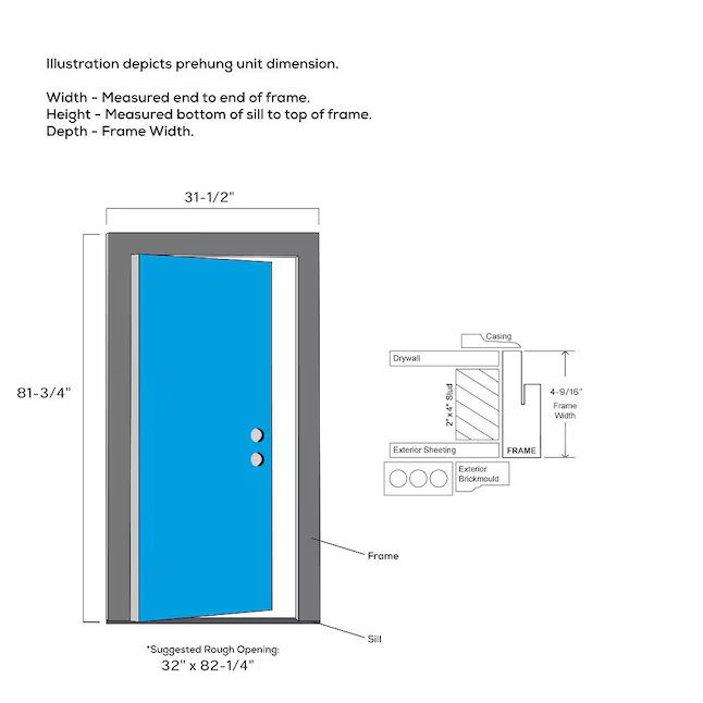 MMI DOOR 30-in x 80-in x 4-9/16-in Fiberglass Full Lite Left-Hand Inswing Primed Prehung Front Door with Brickmould Insulating Core with Blinds, ZZ365438L *HD2408, Retail: $1268.00, FINAL PRICE: $699.99 + TAX