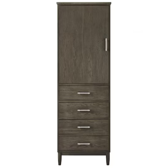 Ellen DeGeneres Greenwell 24-in W x 72-in H x 18-in D Cashmere Plywood Freestanding Linen Cabinet, 1656FC-24-247, FINAL PRICE: $399.99 + Tax