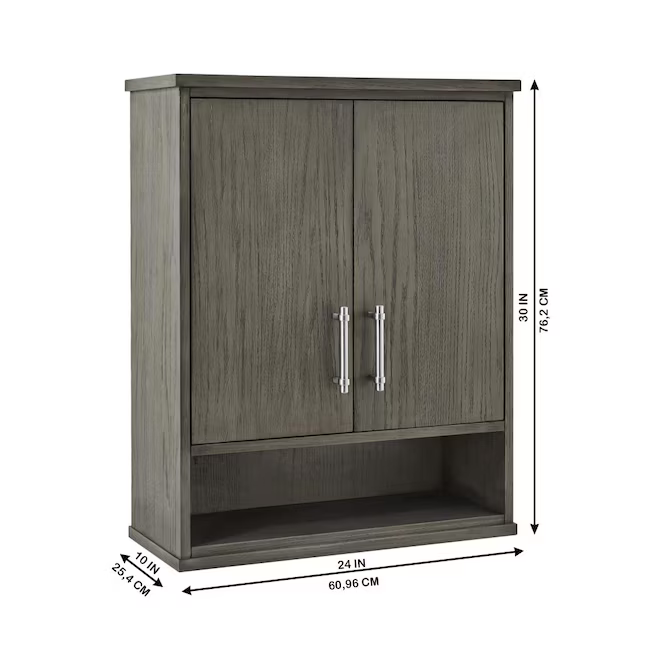 Ellen DeGeneres Greenwell 24-in Cashmere Wall Cabinet, 1656WC-24-247, FINAL PRICE: $49.99 + Tax