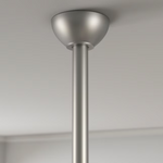 Minka Aire Swept 56-in Integrated LED Silver with Silver Blades Ceiling Fan With Light - Remote Included (4-Blade), F543L-SL *JR2508, Retail: $639.00, FINAL PRICE: $269.99 + TAX