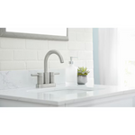 Alpine Reserve Harlow Brushed Nickel 4-in Centerset 2-Handle WaterSense High-Arc Residential Handle Bathroom Sink Faucet with Drain with Deck Plate, 67692W-6104 #702752 *JR2509, Retail: $69.00, FINAL PRICE: $46.99 + TAX