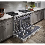 Thor Kitchen 48-in 7 burners 4.6-cu ft / 2.2-cu ft Convection Oven Freestanding Double Oven Gas Range (Stainless Steel), LRG4807U *JR2508, Retail: $5,499.00, FINAL PRICE: $3,799.99 + TAX