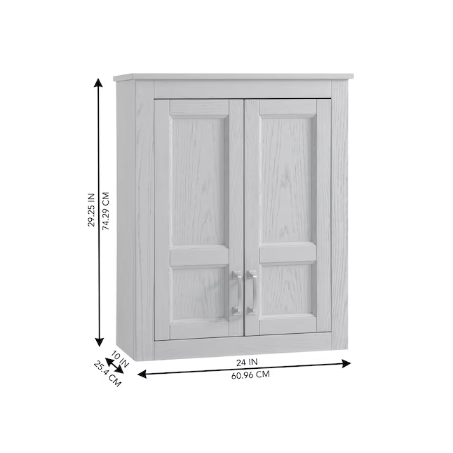 Alpine Reserve 24-in Pebble Oak Bathroom Wall Cabinet, 1954WC-24-291, FINAL PRICE: $49.99 + Tax