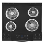Whirlpool 30-in 4 burners 4.8-cu ft Slide-In Electric Range in Black, WEC310S0LB/3 *JR2508, Retail: $1,399.00, FINAL PRICE: $799.99 + TAX