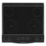 Whirlpool 30-in Glass Top 4 burners 4.8-cu ft Slide-In Electric Range (Black), WEE515SALB/2 *JR2506, Retail: $1,849.00, FINAL PRICE: $799.99 + TAX