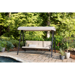 Summit Lane 3-person Brown Steel Outdoor Swing, GCS00395A *HD2509, Retail: $378.00, FINAL PRICE: $239.99 + TAX