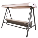 Summit Lane 3-person Brown Steel Outdoor Swing, GCS00395A *HD2509, Retail: $378.00, FINAL PRICE: $239.99 + TAX