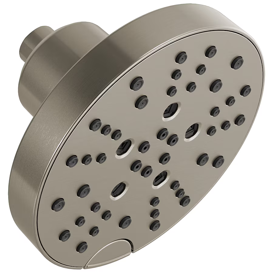 Delta Lumicoat Stainless 6-in Round Fixed Rain 1.75-GPM (6.6-LPM), 52668-SS-PR *HD2410, Retail: $240.20, FINAL PRICE: $119.99 + TAX
