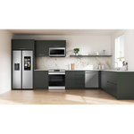 Samsung 30-in Glass Top 5 burners 6.3-cu ft Air Fry Slide-In Electric Range (Fingerprint Resistant Stainless Steel), NE63BG8315SS *BG, MSRP: $1,099.00, FINAL PRICE: $799.99 + TAX