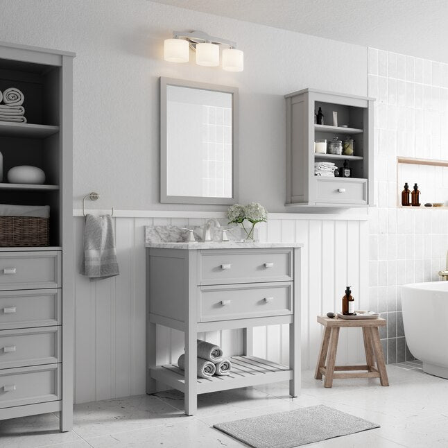 Alpine Reserve Canterbury 24x30 Muse Gray Soft Close Bathroom Wall Cabinet, 1227WC-24-242, FINAL PRICE: $49.99 + Tax