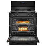 Whirlpool 30-in 4 Burners 5.1-cu ft Freestanding Natural Gas Range (Black), WFG320M0BB/2 *JR2507, Retail: $869.00, FINAL PRICE: $599.99 + TAX