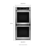 KitchenAid 24-in Self-Cleaning Single-Fan Double Electric Wall Oven (Stainless Steel), KODC304ESS/01 *JR2508, Retail: $3,249.00, FINAL PRICE: $1,999.99 + TAX