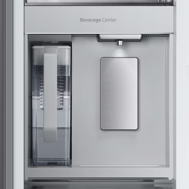 ** GARAGE READY ** Samsung Bespoke Counter-Depth 22.5-Cu. Feet 4 -Door Smart Compatible French Door Refrigerator with Dual Ice Maker with Water dispenser and Door within Door **NO PANELS - NO SCREENS**