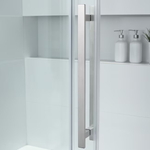 OVE Decors Sedona Satin Nickel 58-in to 60-in x 59-in Semi-frameless Sliding Bathtub Door, 923231 SEDONA-SNTD *HD2405, Retail: $879.00