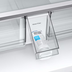Samsung Bespoke Standard-Depth Beverage Center 28.8-cu ft 4-Door French Door Refrigerator with Dual Ice Maker with Water Dispenser (Morning Blue with White Glass Panels), RF29BB86004M *BG, MSRP: $3,399.00, FINAL PRICE: $1,499.99 + TAX