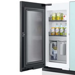 Samsung Bespoke Standard-Depth Beverage Center 28.8-cu ft 4-Door French Door Refrigerator with Dual Ice Maker with Water Dispenser (Morning Blue with White Glass Panels), RF29BB86004M *BG, MSRP: $3,399.00, FINAL PRICE: $1,499.99 + TAX