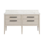 Origin 21 Nova 60-in Cerused Natural Oak Undermount Double Sink Bathroom Vanity with Engineered Calacatta Marble Top, 1688VA-60-274-926-UM, FINAL PRICE: $949.99 + Tax