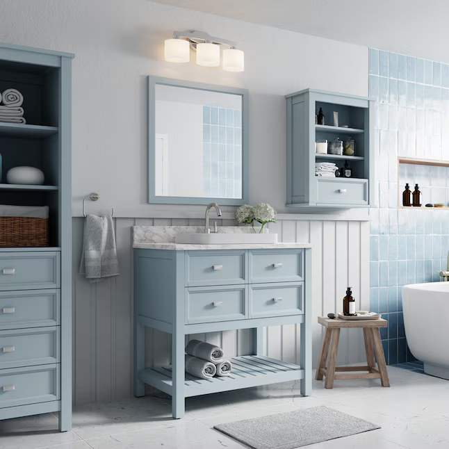 Alpine Reserve Canterbury 24-in Light Blue Wall Cabinet, 1227WC-24-287, FINAL PRICE: $49.99 + Tax