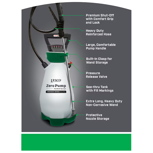 Lesco 2-Gallon Battery Operated Plastic Pump Sprayer Battery and Charger Included, 190594 4356311 *HD2412, Retail: $89.98, FINAL PRICE: $49.99 + TAX