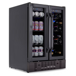 NewAir 23.43-in W 18-Bottles Black Stainless Steel Dual Zone Cooling Built-in/Freestanding Indoor Wine Cooler, NWB076BS00 *JR2508, Retail: $1,109.99, FINAL PRICE: $629.99 + TAX