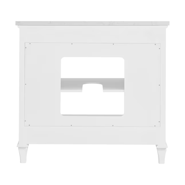 Alpine Reserve Brookview ADA 36-in White Undermount Single sink Bathroom Vanity with Carrara Engineered marble Top, 1789VADA-36-201-925-UM, FINAL PRICE: $549.99 + Tax