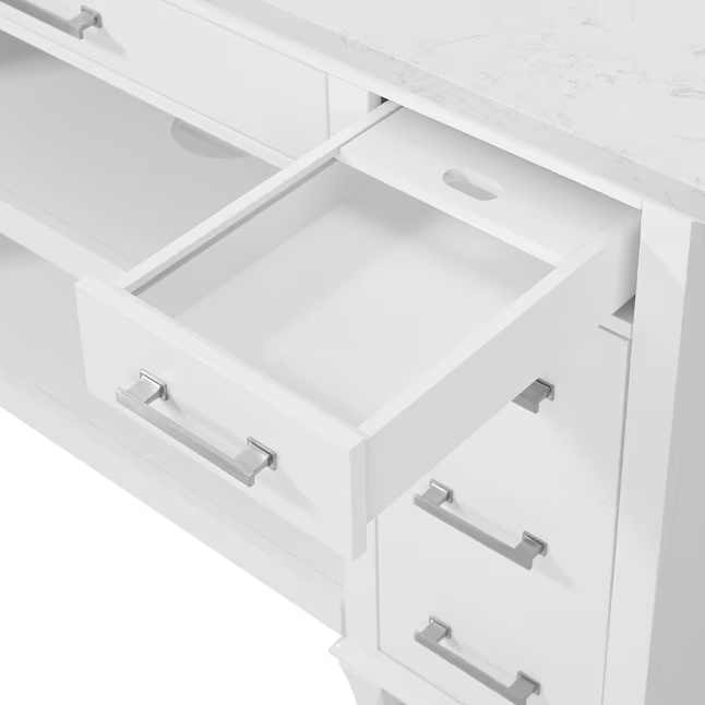 Alpine Reserve Brookview ADA 48-in White Undermount Single sink Bathroom Vanity with Carrara Engineered Marble Top, 1789VADA-48-201-925-UM, FINAL PRICE: $599.99 + Tax