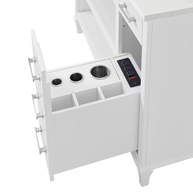 Alpine Reserve Brookview ADA 48-in White Undermount Single sink Bathroom Vanity with Carrara Engineered Marble Top, 1789VADA-48-201-925-UM, FINAL PRICE: $599.99 + Tax