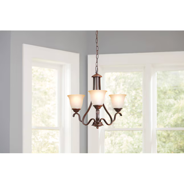 Portfolio Llana 3-Light Black Bronze Traditional Dry Rated Chandelier, 34349 0261860, CLEARANCE PRICE: $19.99 + TAX