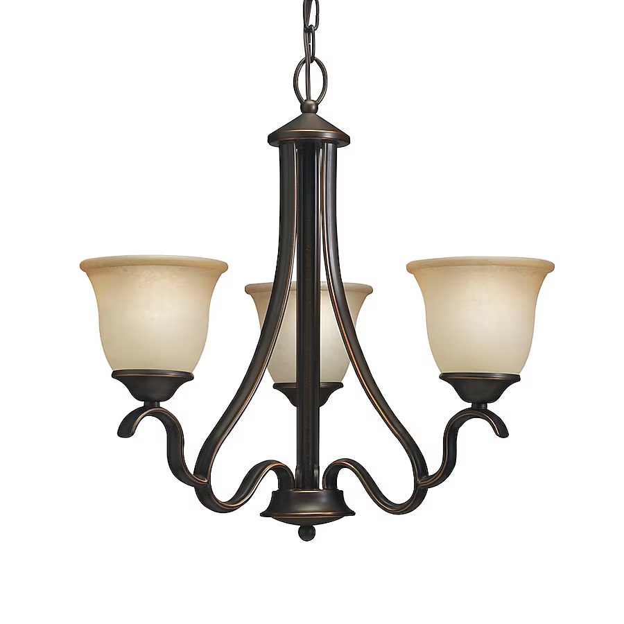 Portfolio Llana 3-Light Black Bronze Traditional Dry Rated Chandelier, 34349 0261860, CLEARANCE PRICE: $19.99 + TAX