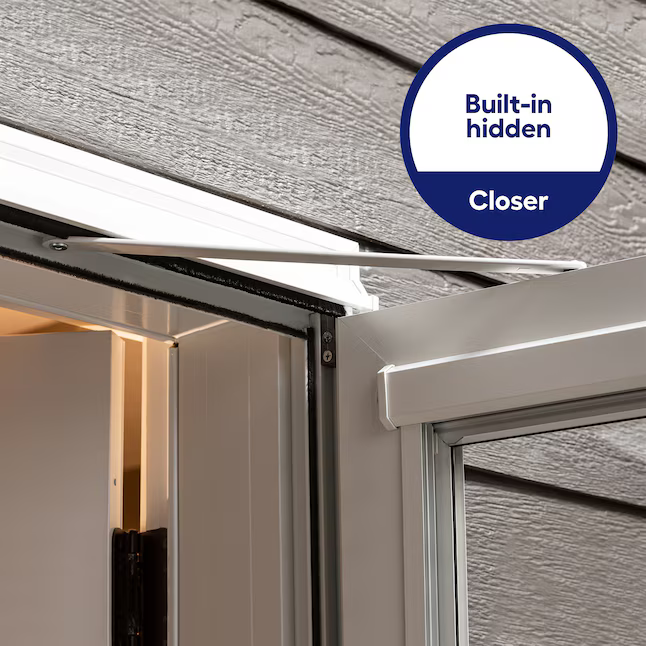 LARSON Platinum Secure Glass 36-in x 81-in Peregrine (Graphite) Aluminum Storm Door Full-view (Handle Not Included), 44904392R 2128277 *JR2408, Retail: $594, FINAL PRICE: $359.99 + TAX